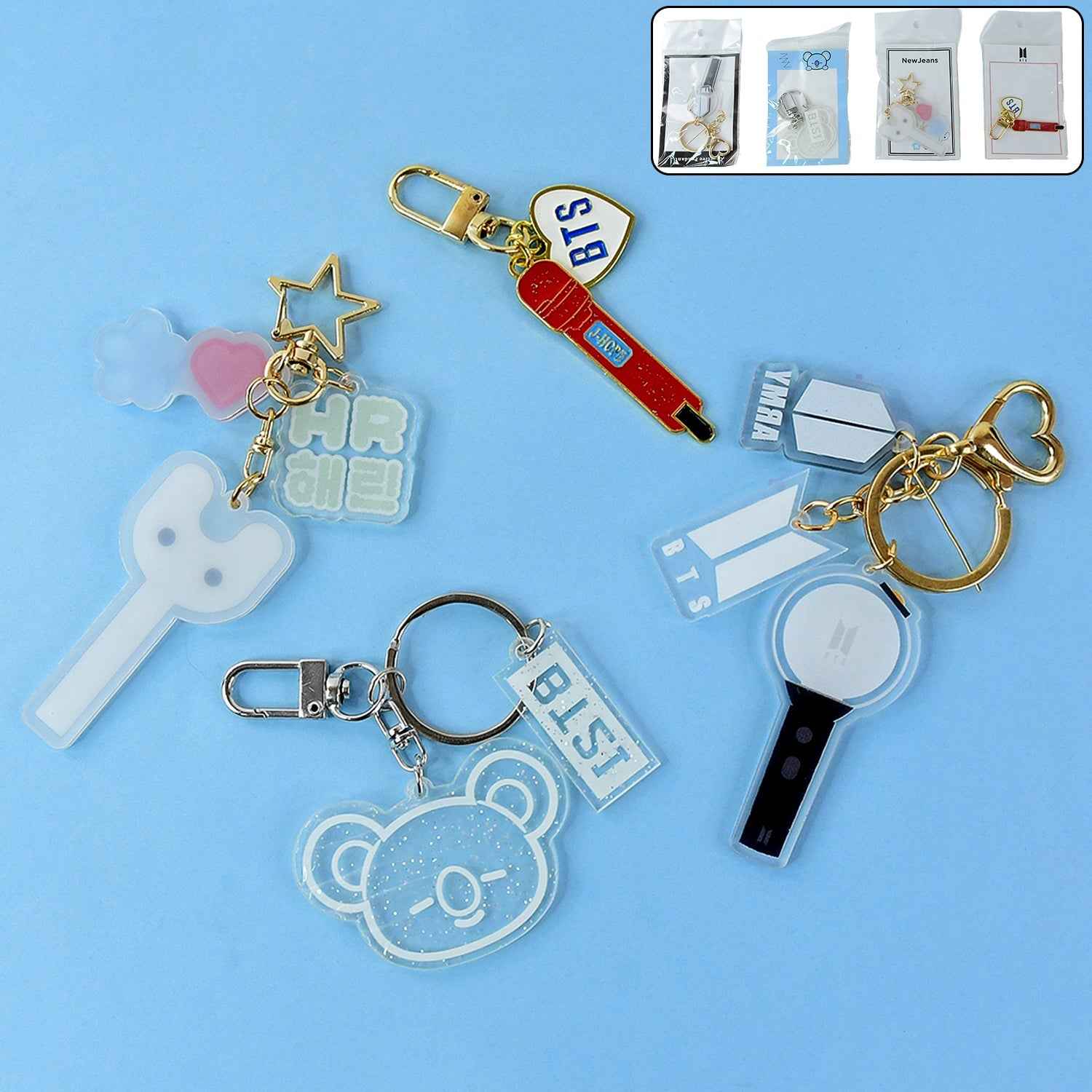 Acrylic Keychains – Cute & Durable Mixed Designs