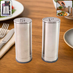 Stainless Steel Salt and Pepper Shaker Set – Durable & Stylish 2 Pc