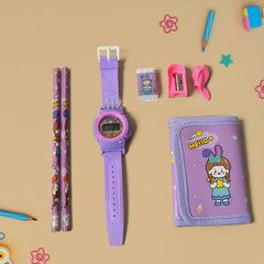 Kids Stationery Set – 7-in-1 School Kit for Girls & Boys |