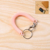 Spiral Coil Keychain Bracelet – Flexible & Durable Wrist Key Holder