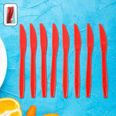 Plastic Knives – Durable Reusable Cutlery Pack of 8