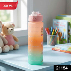 Motivational Gradient Water Bottle – 900ml Leakproof Hydration