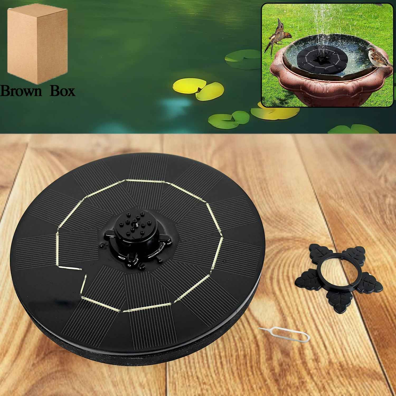 Solar-Powered Floating Fountain Pump – Eco-Friendly Garden Water Feature