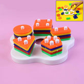 Geometric Stacking Sorter Toy – Toddler Shape Learning & Skills