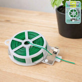 Reusable Green Twist Tie Roll – Flexible Multipurpose Wire with Cutter