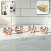 Broom & Mop Holder Clips – Strong Adhesive 4-Pc Wall Storage Set