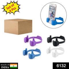 Hand Shape Mobile Stand – 4 Pc Stylish Phone Holder for Desk | PHOBIA