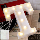 LED Marquee Alphabet Letter Light T – Warm Glow Battery Operated