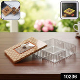 Plastic Dry Fruit Box – 4 Compartment Airtight Storage | Lunchie Bunchie