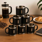 Double Wall Stainless Steel Coffee Mug Set – 150 ML, Insulated & Gift Ready