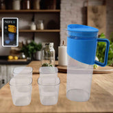 Transparent Water Jug with Elegant Handle – 2000 ML Durable Set