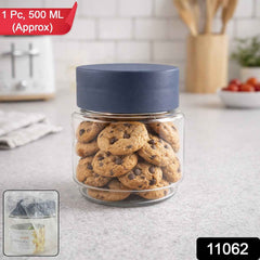 Airtight Kitchen Storage Jar – Secure 500 ML Transparent Container