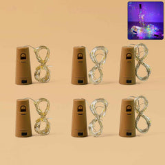 LED Bottle Fairy Lights – Cork-Shaped Multicolor String Light