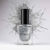 Silver Moonlight Glitter Nail Paint – Long-Lasting Sparkle Finish