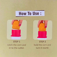 Corn Stripper – Easy Kernel Remover with Bowl | Indo Glow