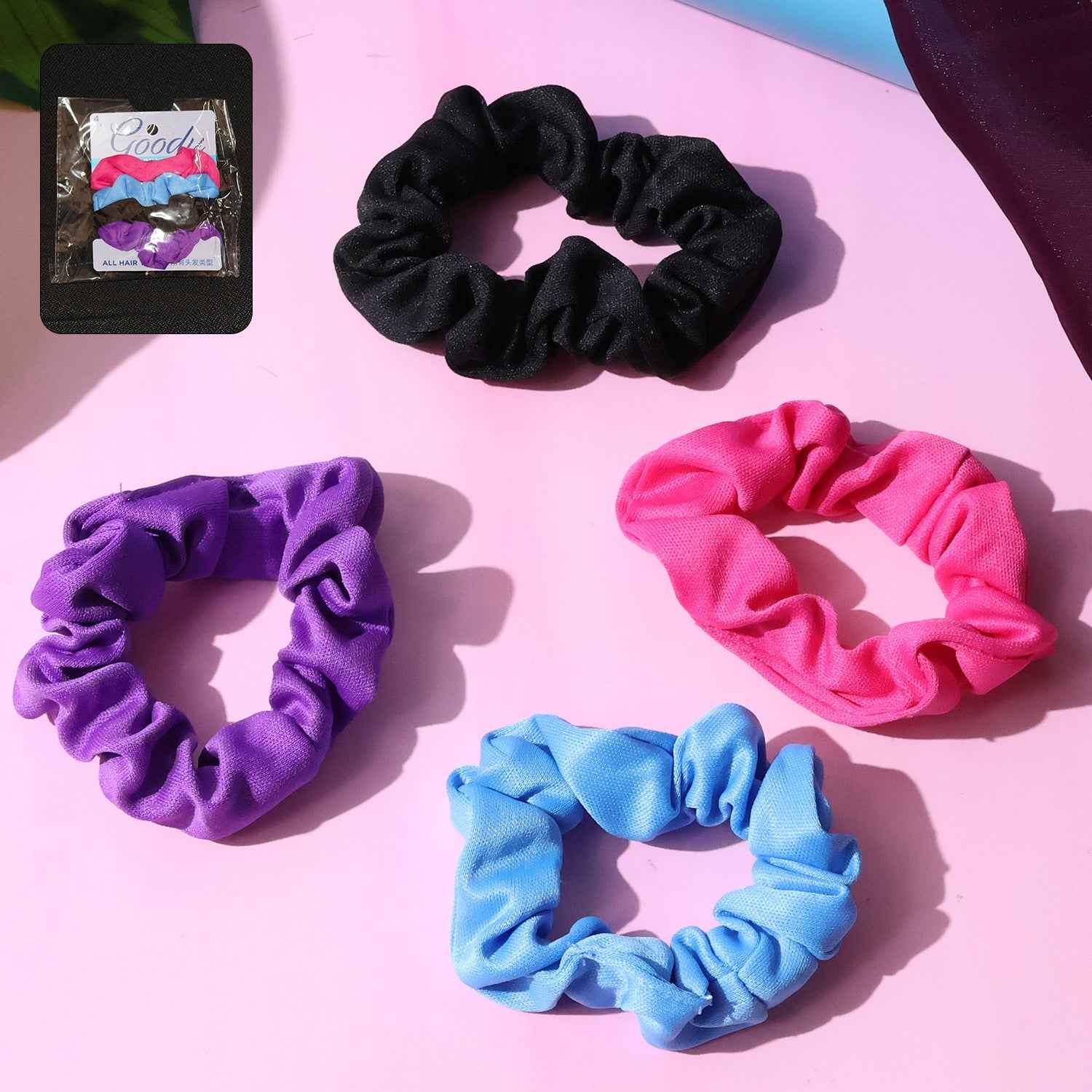 Hair Scrunchies Set – Soft, No-Pull & Crease-Free Bands