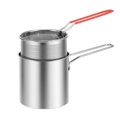 Deep Frying Pot – Stainless Steel with Strainer Basket | FirePot