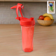 Fitness Shaker Bottle – Manual Stirring with Hand Crank, 800 ML