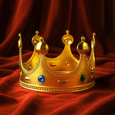 Royal Crown with Colored Gems – Lightweight Costume Headpiece