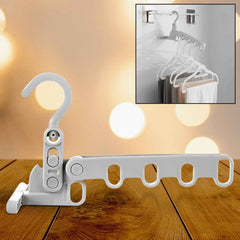 Foldable Clothes Hanger – 5-Hole Space-Saving Travel Rack | BathNova