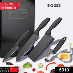 Stainless Steel Kitchen Knife Set – 5-Piece Professional |