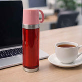 Insulated Travel Mug 500ML – Spill-Proof Lid & Steel Base