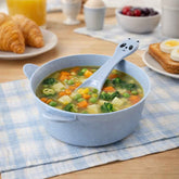 Wheat Straw Kids Soup Bowl with Matching Spoon – Eco-Friendly & Unbreakable