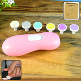 Electric baby nail trimmer set with multiple grinding heads for safe infant nail care