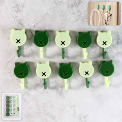 Self Adhesive Wall Hooks 10 Pc – Strong Hold, No Drilling