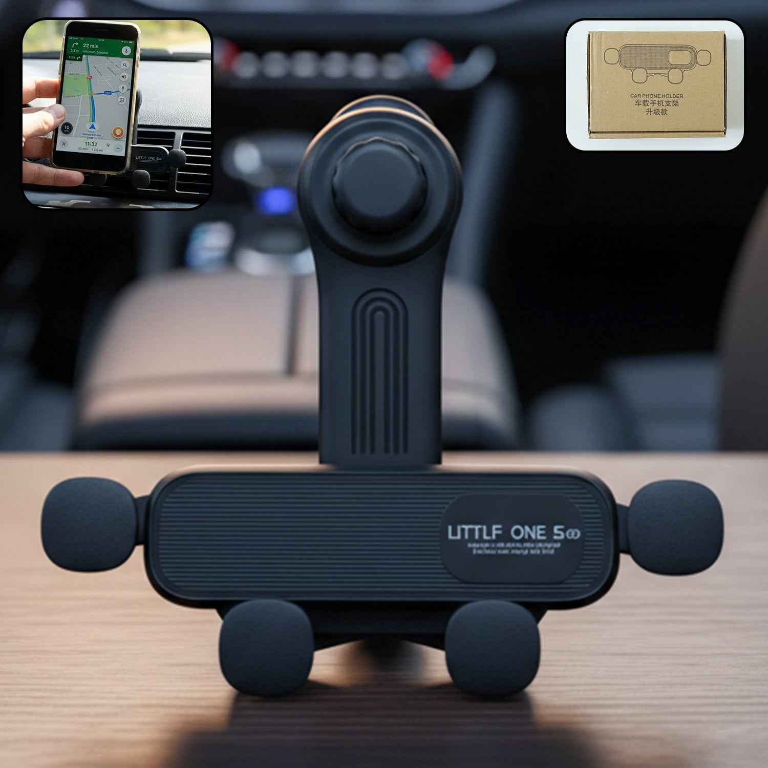Car Air Vent Phone Holder – 360° Rotation & Secure Grip
