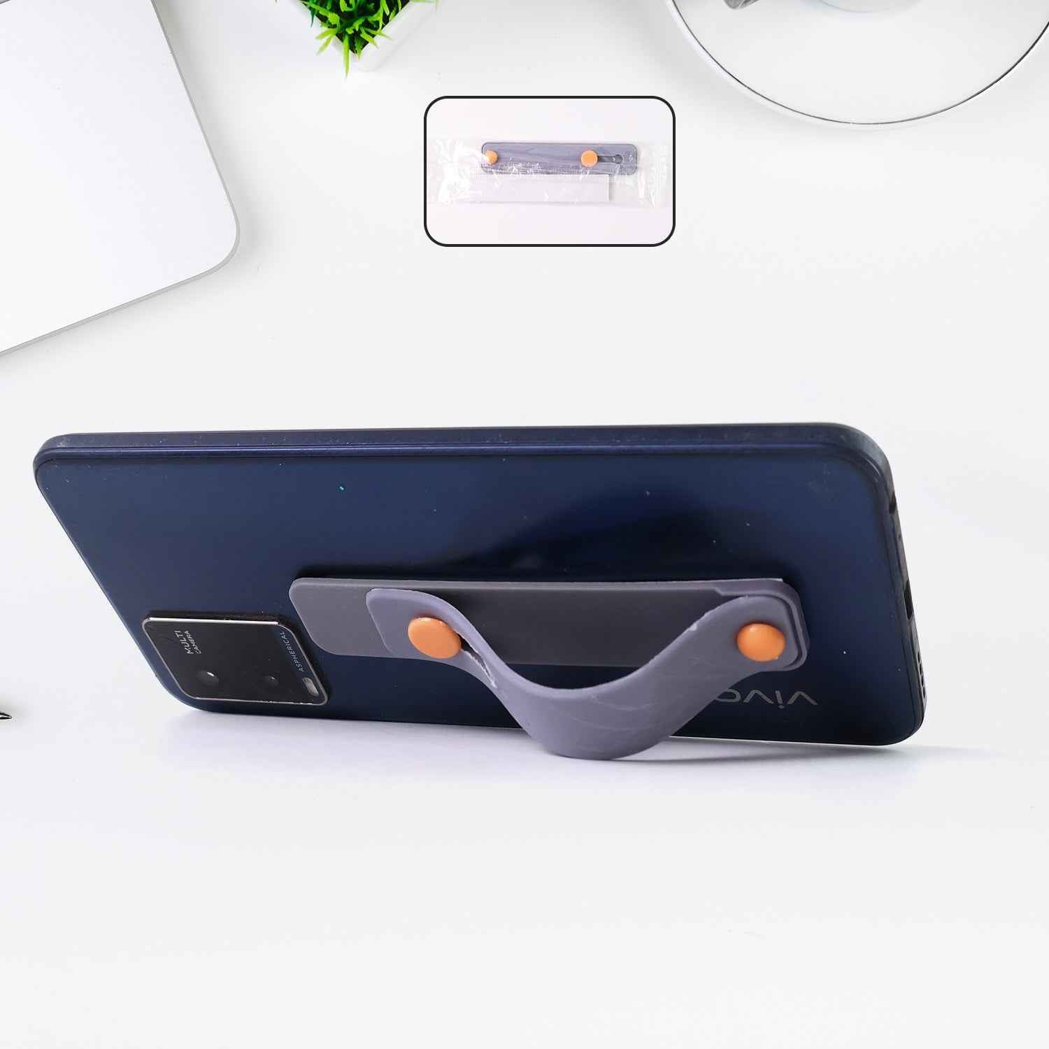 Silicone Phone Loop Finger Holder – Secure Grip & Multi-Use Kickstand