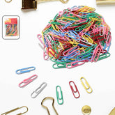 Multicolor Paper Clips – Approx 230 Durable Color-Coated Set