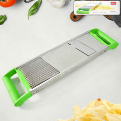 Stainless Steel Vegetable Slicer – Durable 2-in-1 Mandoline Cutter