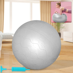 Woman performing Pilates exercises using 75CM stability gym ball