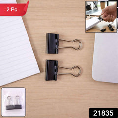 Binder Clip Paper Holder – Strong Metal Clips (2 Pc, 19mm)