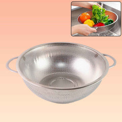 Stainless Steel Strainer Bowl – Multipurpose Kitchen Tool | Indo Glow