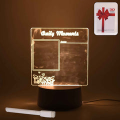 Acrylic Decorative Lamp – 3D Message Board & Night Light | Styleva