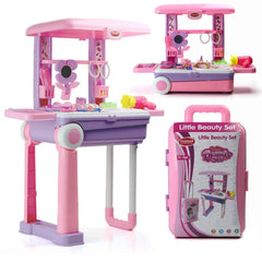 Kids Beauty Set Trolley – 25 Pcs Pretend Play | Aditi