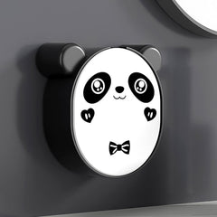 Panda soap storage box holding soap bar