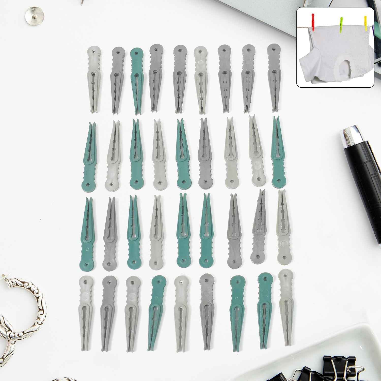 Plastic Cloth Pegs (36 Pcs) – Multipurpose & Strong | BathNova
