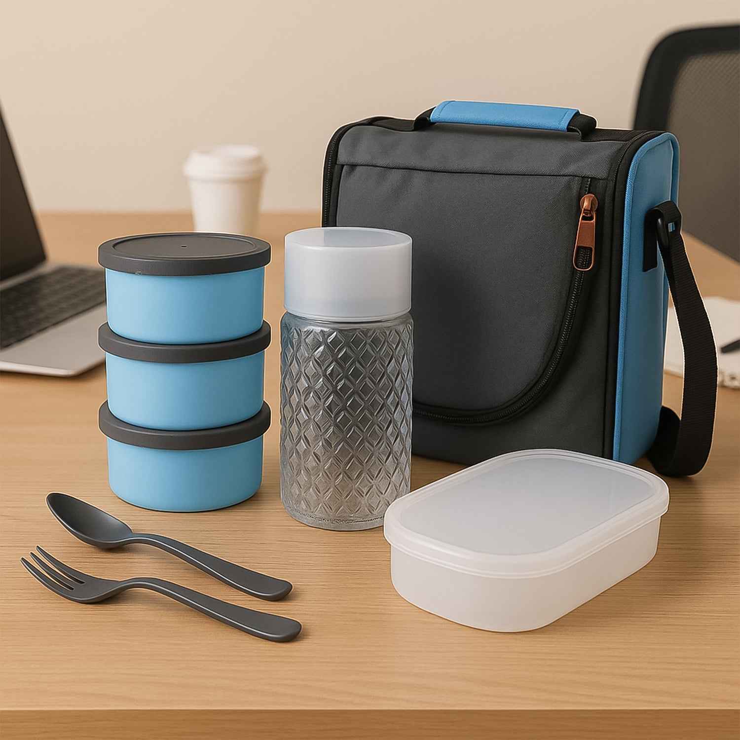 Lunch Box Set – Insulated & Leakproof with Bag | Lunchie Bunchie