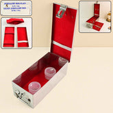 Jewellery Storage Box – Stainless Steel with Velvet & Lock