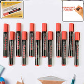 Permanent Red Marker Pen Set – Vibrant Waterproof Ink, 12-Pack