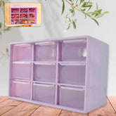 Jewellery Drawer Organizer – Compact 9-Compartment Plastic Storage