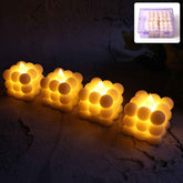 LED Bubble Candles – Set of 4 Flameless Decorative Lights