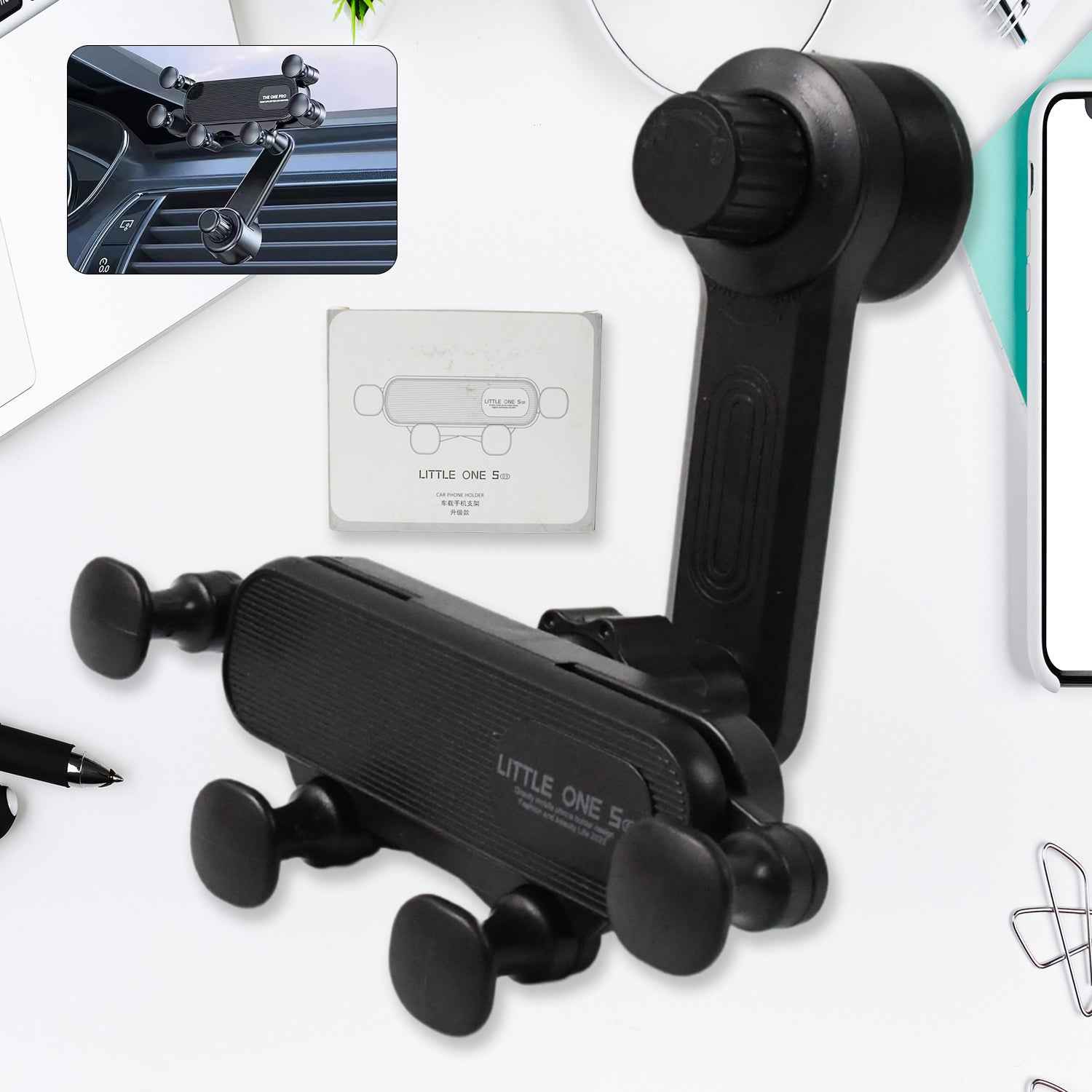 Car Phone Holder – 360° Adjustable Vent Mount for All Phones | Velvet Wheels