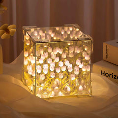 Tulip LED Night Lamp – Decorative Mirror & Light | Styleva