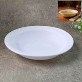Deep Round Curry Bowl – Durable White Serving Bowl |