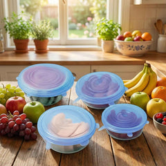 Silicone Stretch Lids – 4 Piece Reusable Food Covers