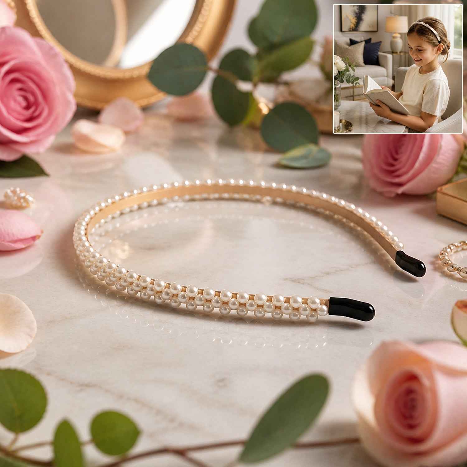 Lightweight Pearl Hairband Ð Elegant & Comfortable for Women